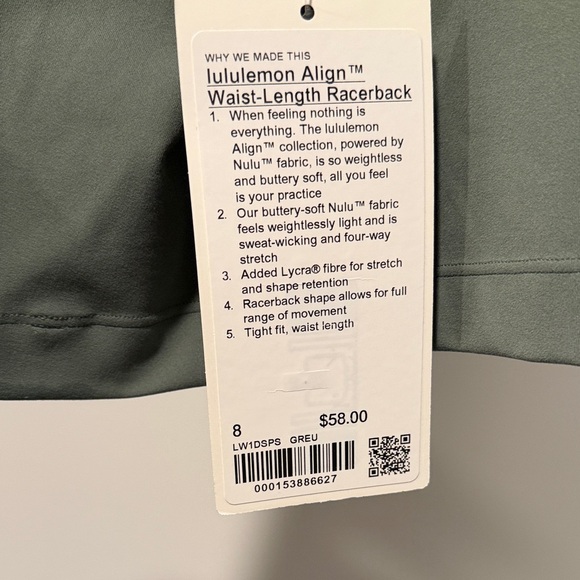 Lululemon Align Waist-Length Racerback - Picture 4 of 4